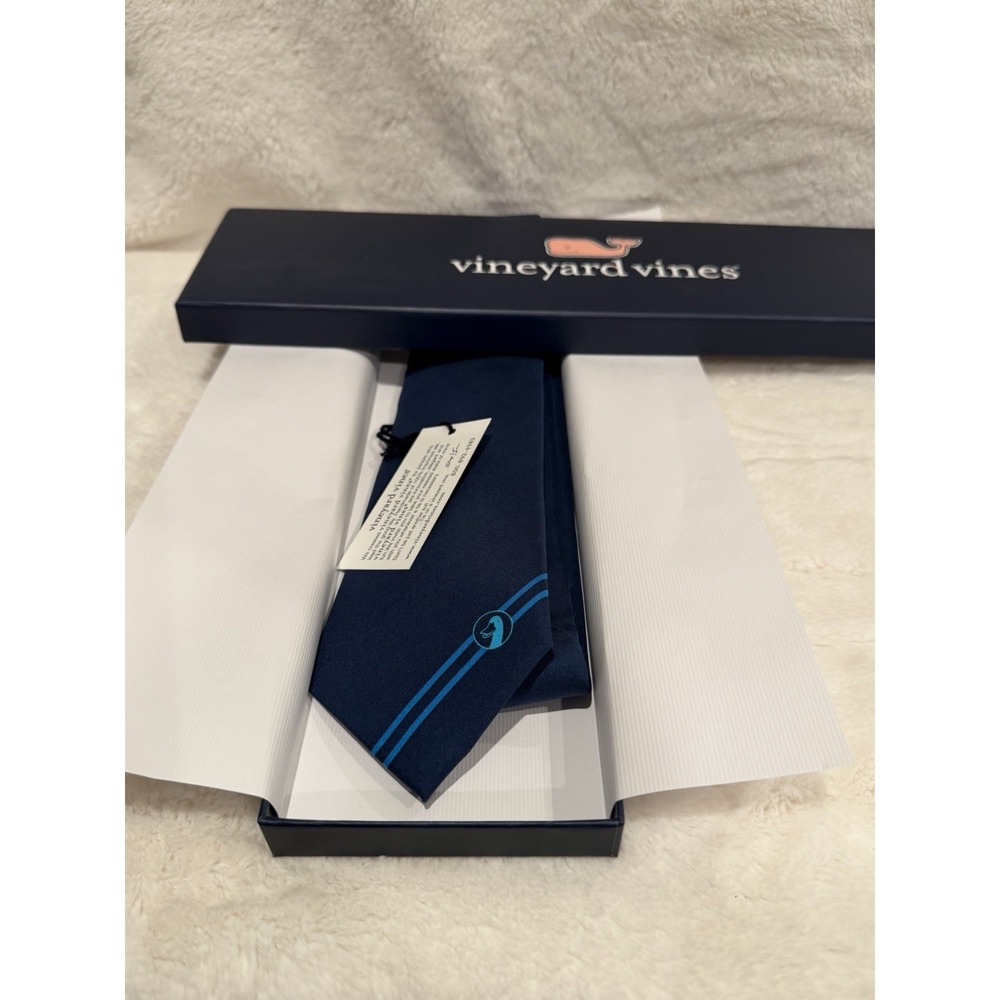 Vineyard Vines Duck Martha's Custom Collection Handmade Silk Tie NWT Boxed